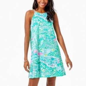 Lilly Pulitzer Margot Dress Green Gustavia Sunshine City